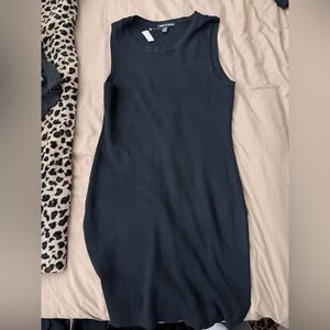 Cable & Gauge Classic Black Midi Dress